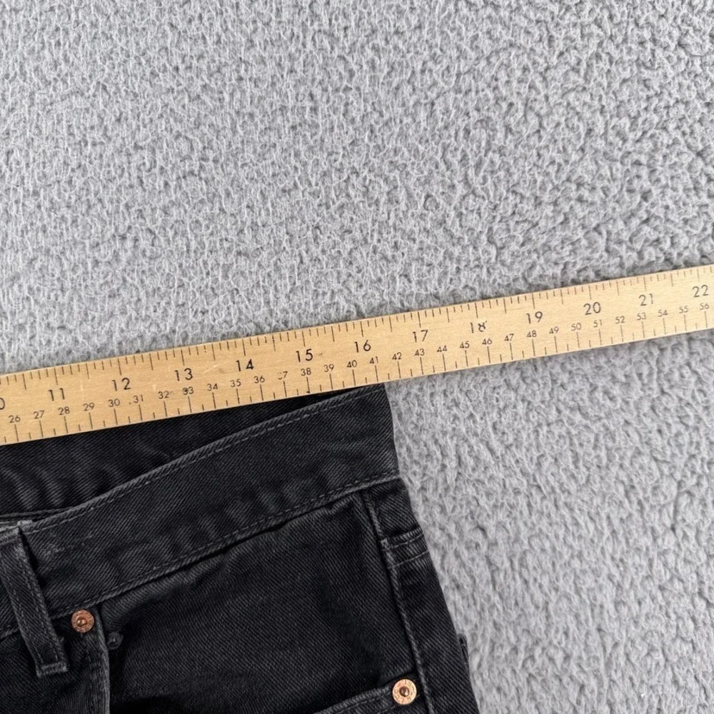 Vintage Levis Jeans Mens 32x26 Black 517 Bootcut Red Tab Denim Pants Western Y2K